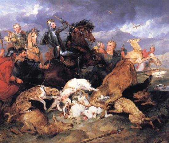 Sir Edwin Landseer The Hunting of Chevy Chase